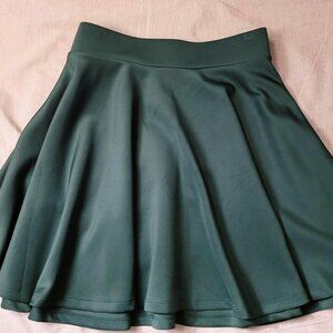 Dark Green Skater Skirt